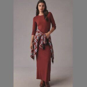 NWT Reformation Tommie Knit Maxi Dress Chianti/Wine Medium